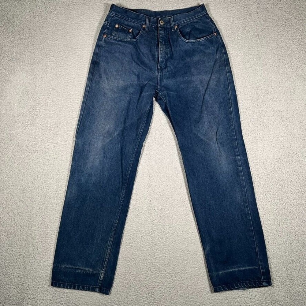212 Degrees Jeans Mens 30x30 Blue Straight Fit Denim Casual Preppy‎ Pockets Logo